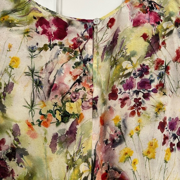 Floral Print Flowy Blouse - Picture 4 of 5
